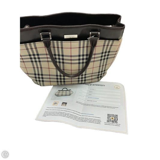 Handbag Luxury Designer By Burberry, Size: Large