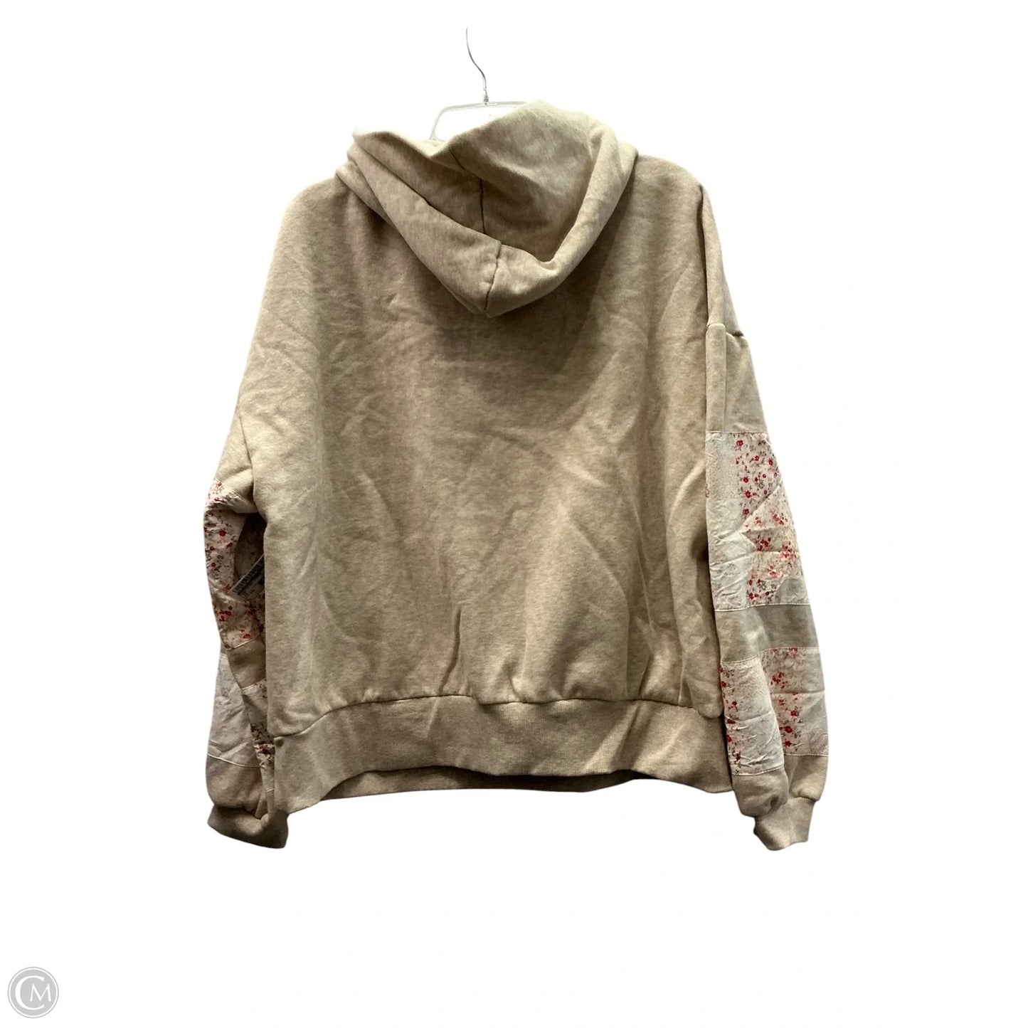 Sweatshirt Hoodie By As Revival In Tan, Size: Xxl