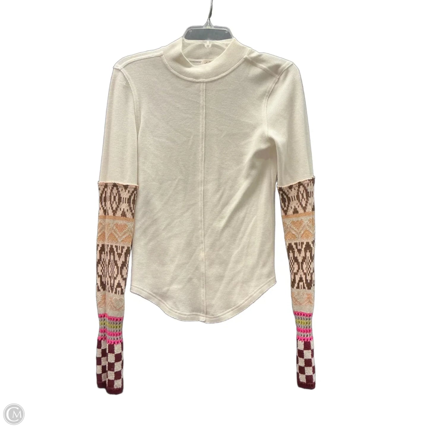 Top Long Sleeve By We The Free In Ivory, Size: M