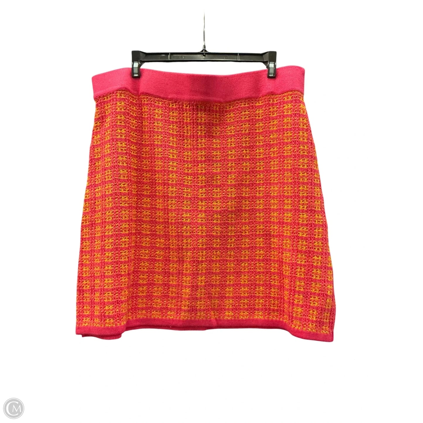 Skirt Mini & Short By Free Assembly In Pink & Yellow, Size: Xl