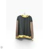 Top Long Sleeve By Qinsen In Striped Pattern, Size: L