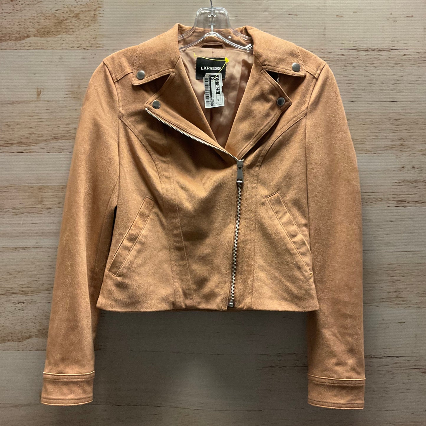 Jacket Other By Express In Tan, Size: Xs