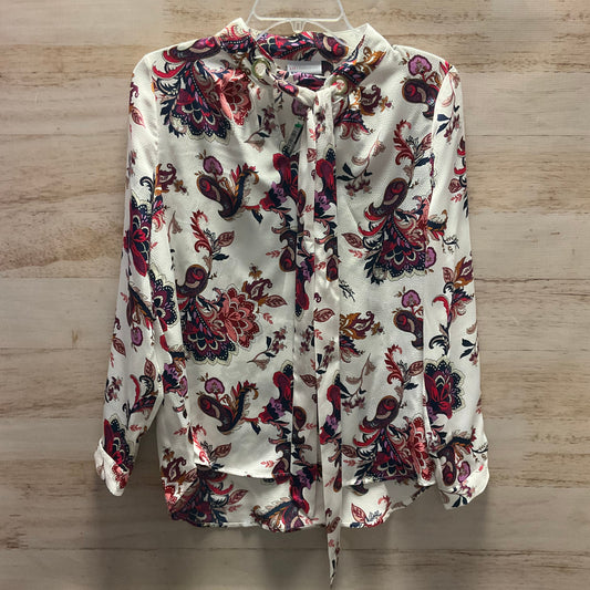 Blouse Long Sleeve By Liz Claiborne In Multi-colored, Size: Sp