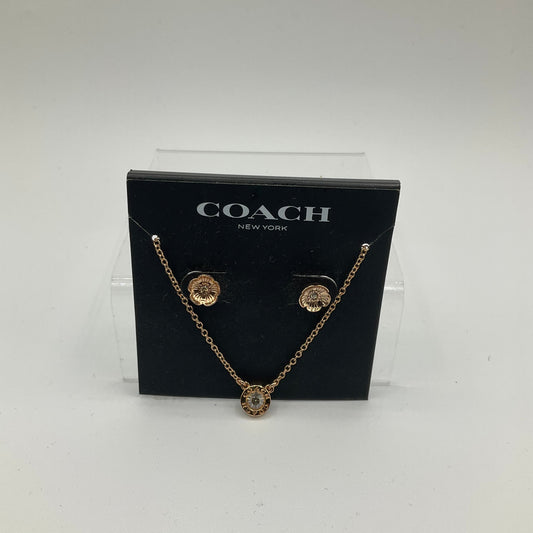 Necklace Set Designer By Coach, Size: 03 Piece Set