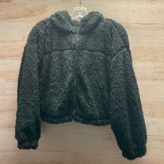 Jacket Faux Fur & Sherpa By Urban Outfitters In Black, Size: L