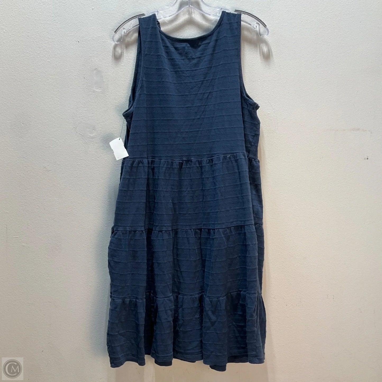Dress Casual Midi By Sonoma In Blue, Size: Xl