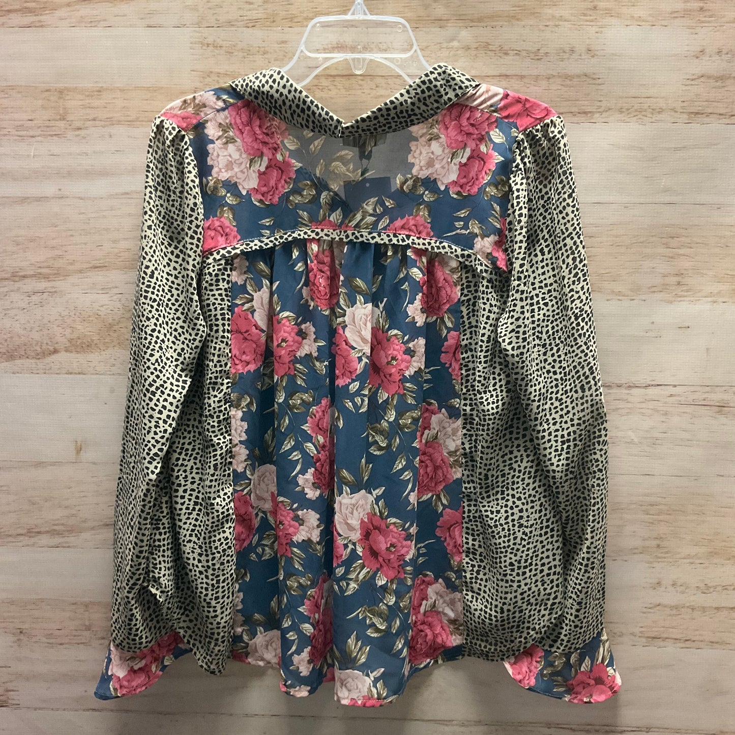 Blouse Long Sleeve By Umgee In Floral, Size: S