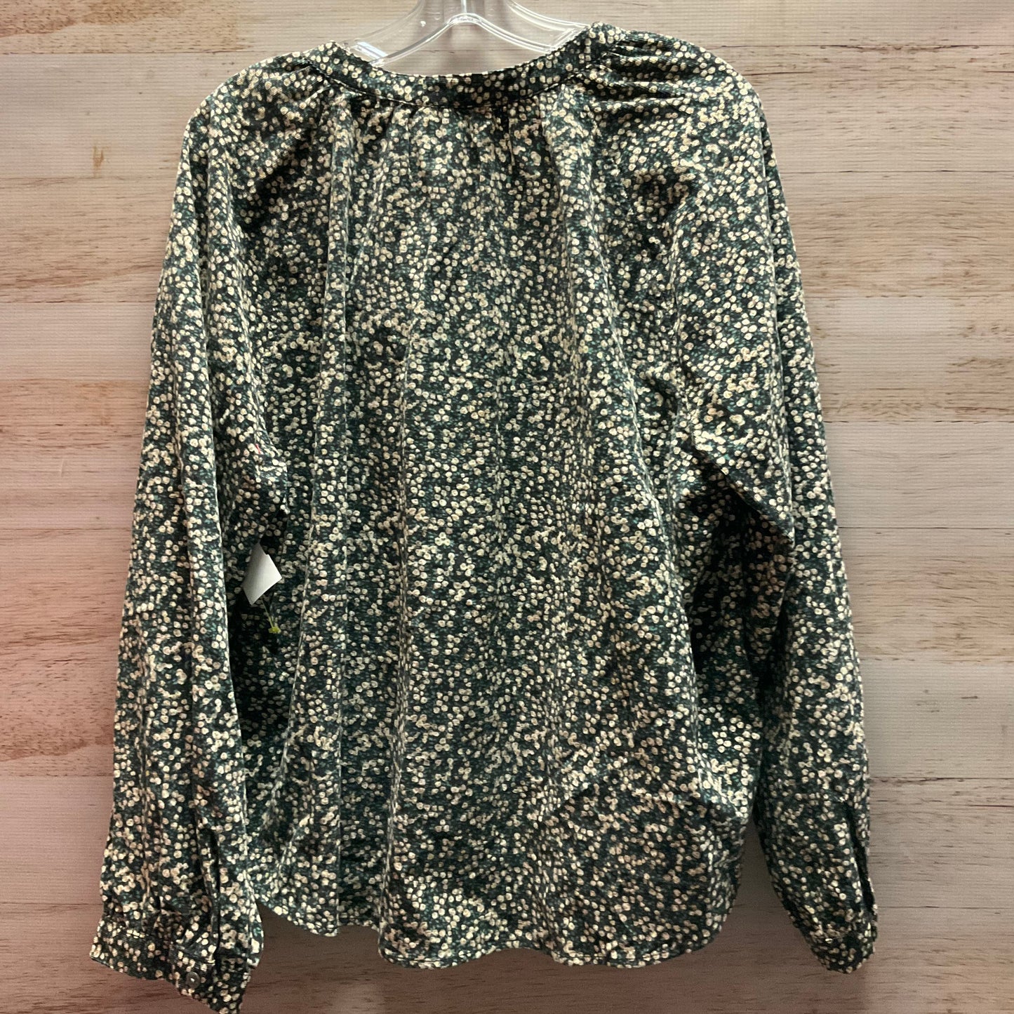 Blouse Long Sleeve By Universal Thread In Floral, Size: 2x