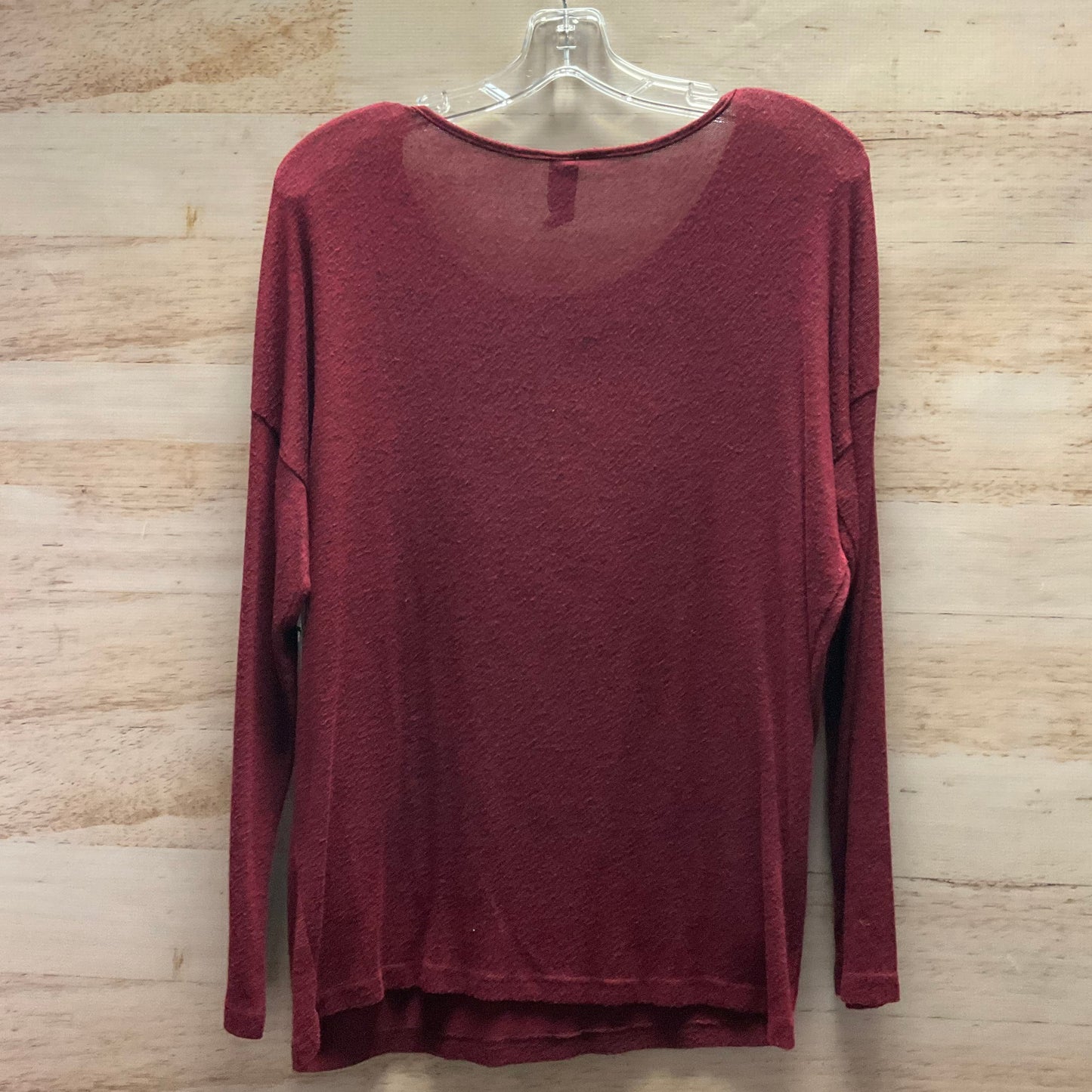 Top Long Sleeve By Agnes & Dora In Red, Size: Xs