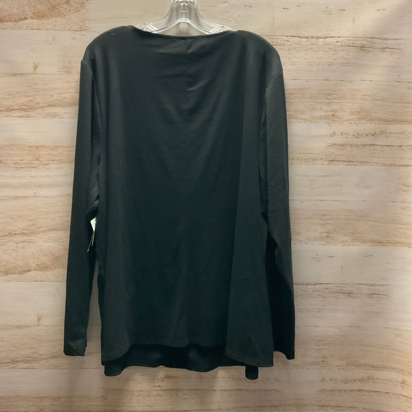 Top Long Sleeve By Lane Bryant In Black, Size: 3x