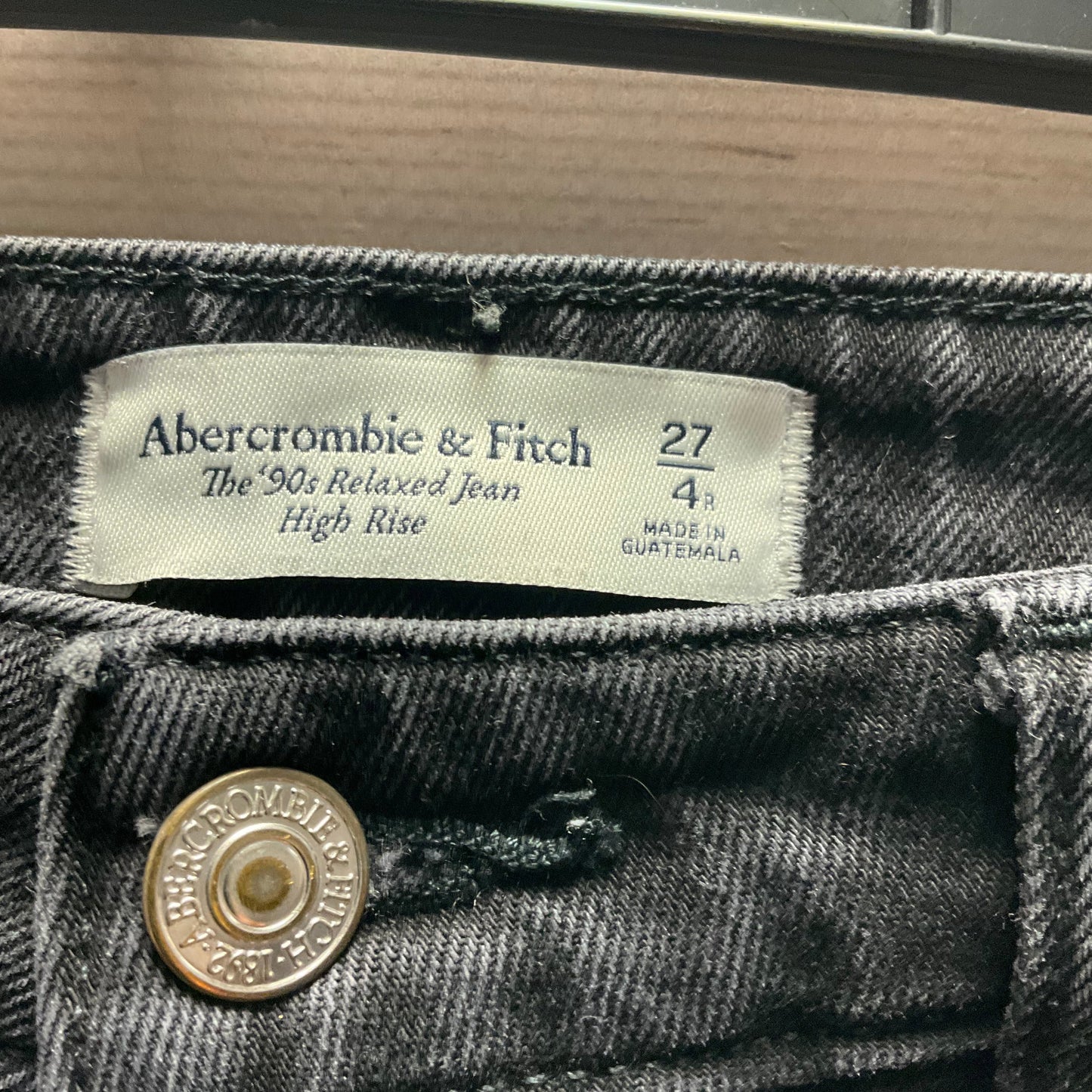 Jeans Boot Cut By Abercrombie And Fitch In Black, Size: 4