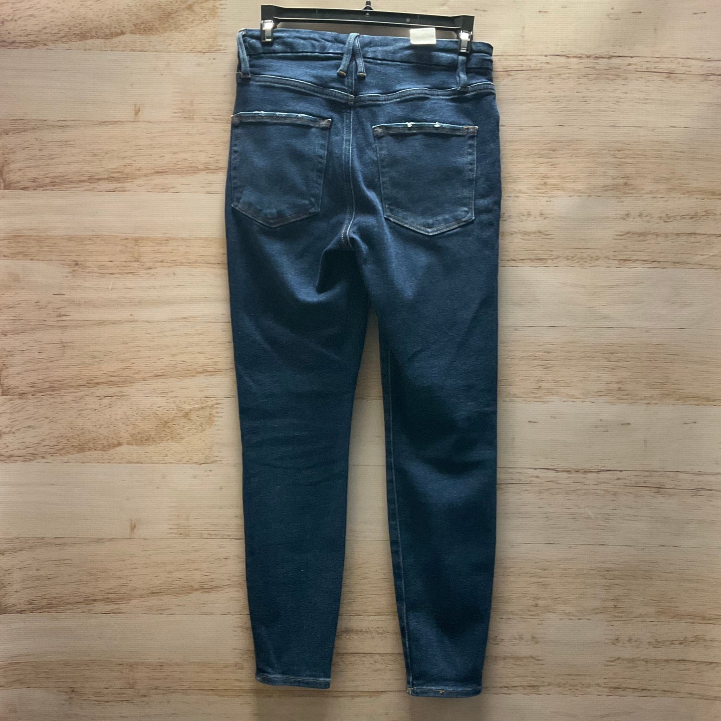 Jeans Skinny By Good American In Blue Denim, Size: 4