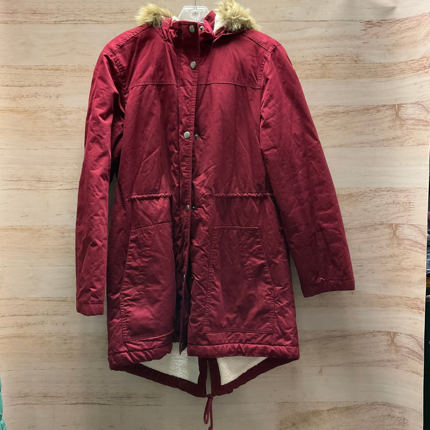 Coat Parka By Gap In Red, Size: L