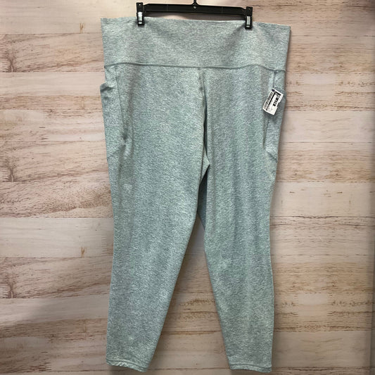 Athletic Leggings By Athleta In Green, Size: 2x