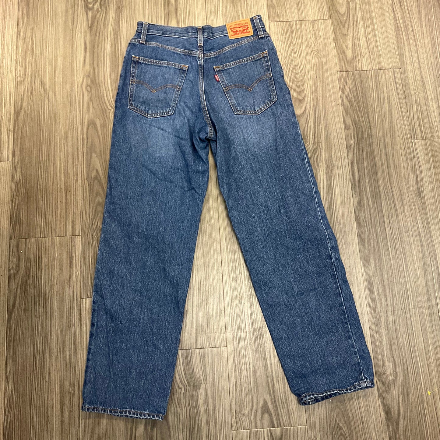 Blue Denim Jeans Straight Levis, Size 4