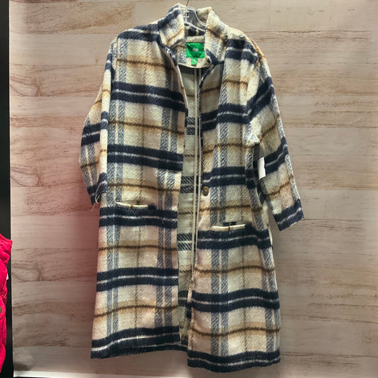 Coat Peacoat By Dip In Plaid Pattern, Size: Xl