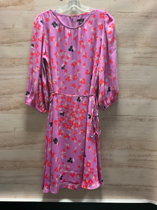 Dress Casual Midi By Ann Taylor In Pink, Size: M