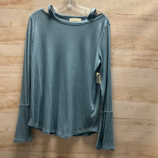 Top Long Sleeve By Michael By Michael Kors In Blue, Size: Xl