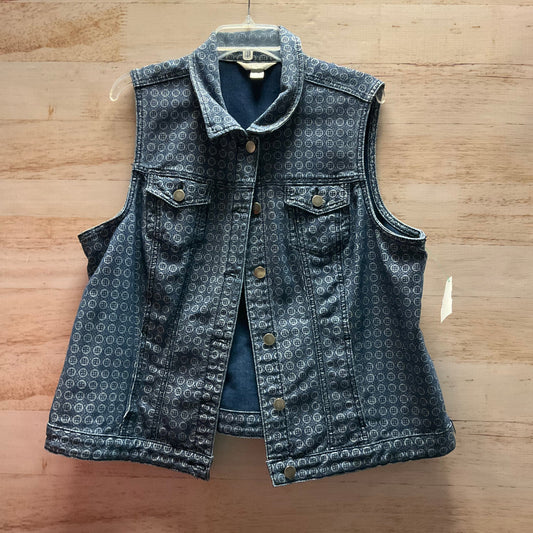 Vest Other By Cj Banks In Blue Denim, Size: 1x