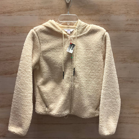 Jacket Faux Fur & Sherpa By Joy Lab In Cream, Size: S