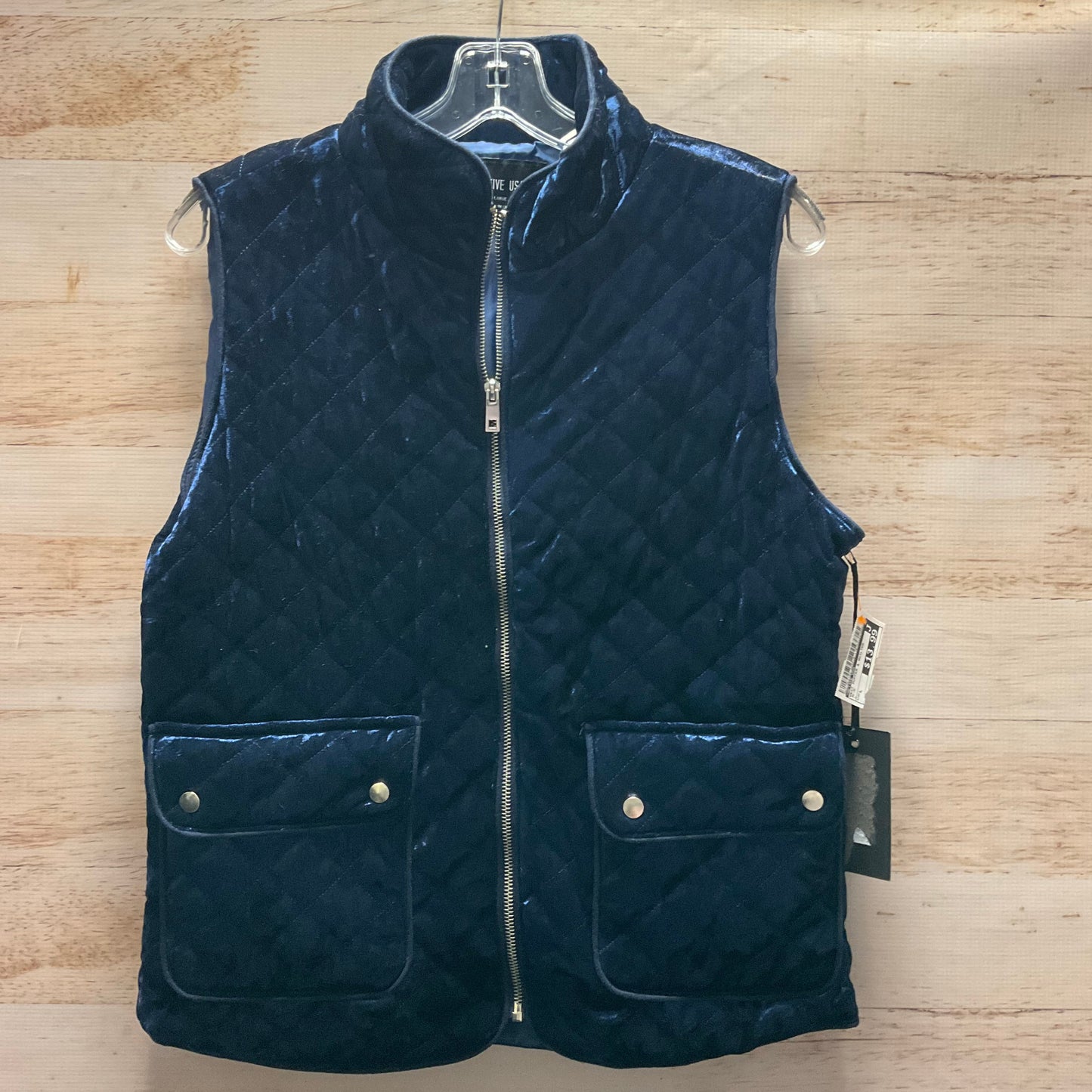 Vest Puffer & Quilted By Active Usa In Blue, Size: L