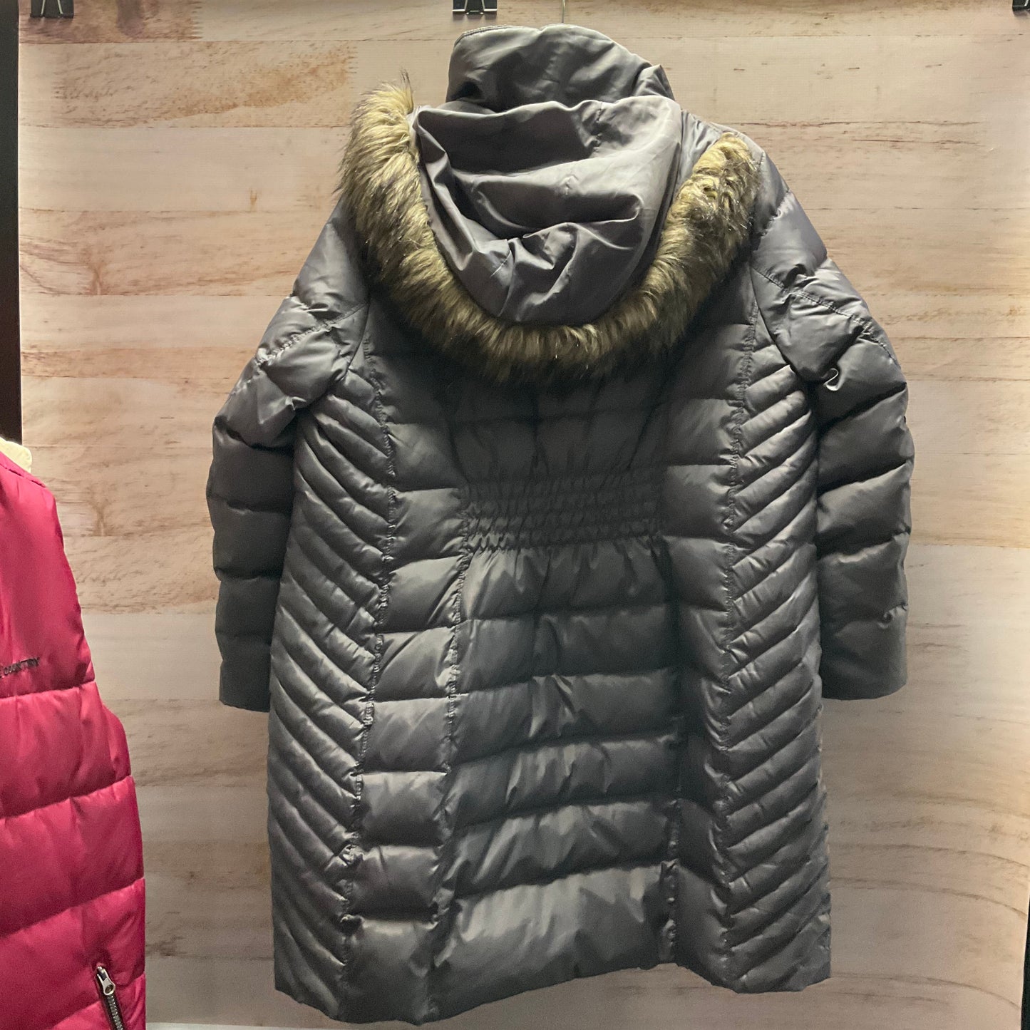 Jacket Puffer & Quilted By Michael Kors In Grey, Size: 1x