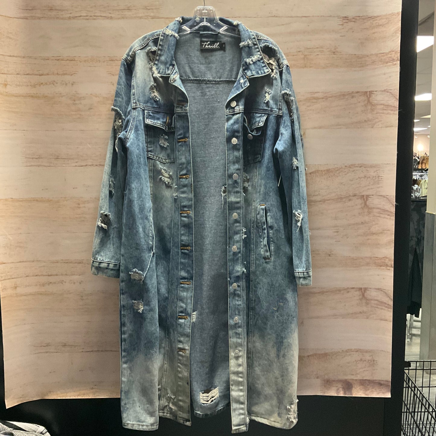 Jacket Denim By Clothes Mentor In Blue Denim, Size: 2x