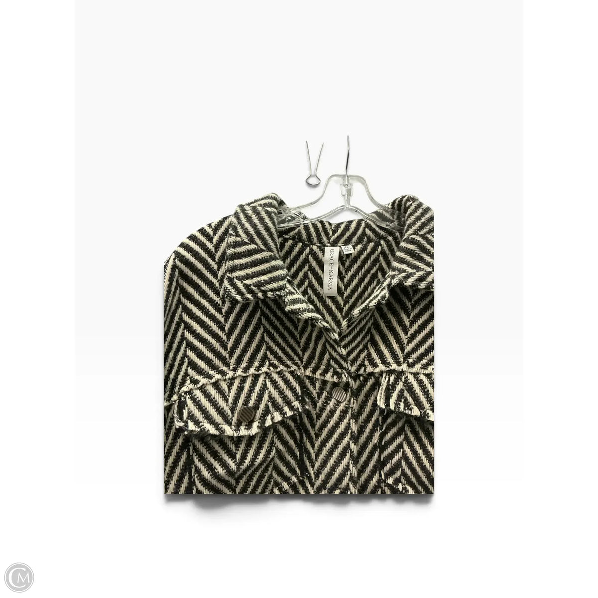 Jacket Other By Grace + Karma In Striped Pattern, Size: Xl