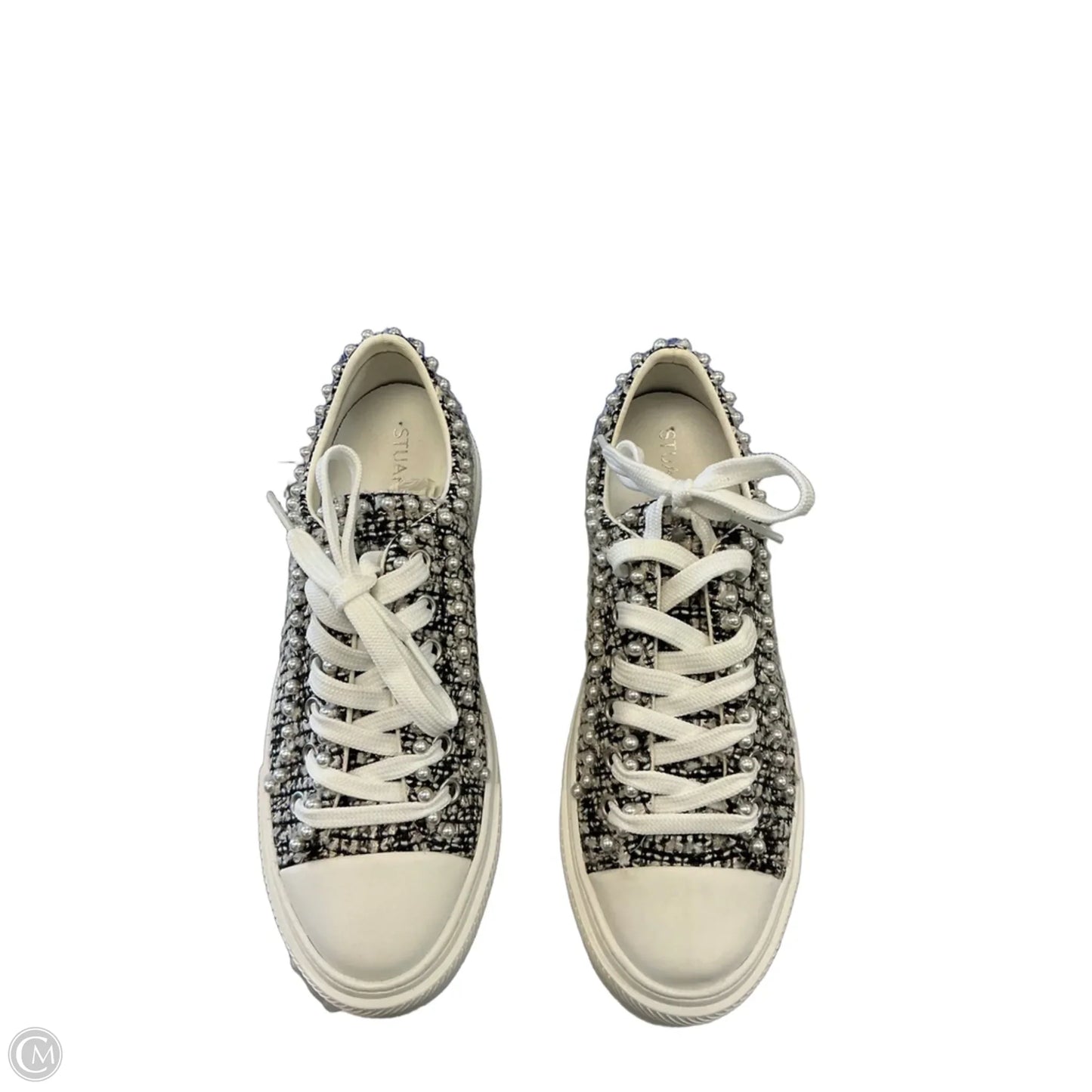Shoes Designer By Stuart Weitzman In Black & White, Size: 7.5