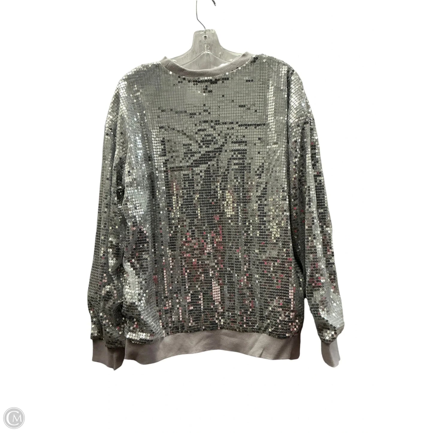 Top Long Sleeve By Simply Southern In Grey, Size: L