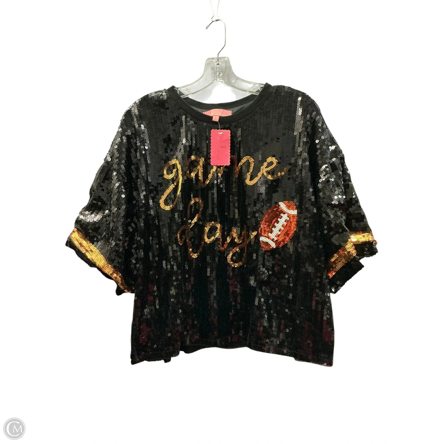 Top Short Sleeve By Simply Southern In Black, Size: Xl
