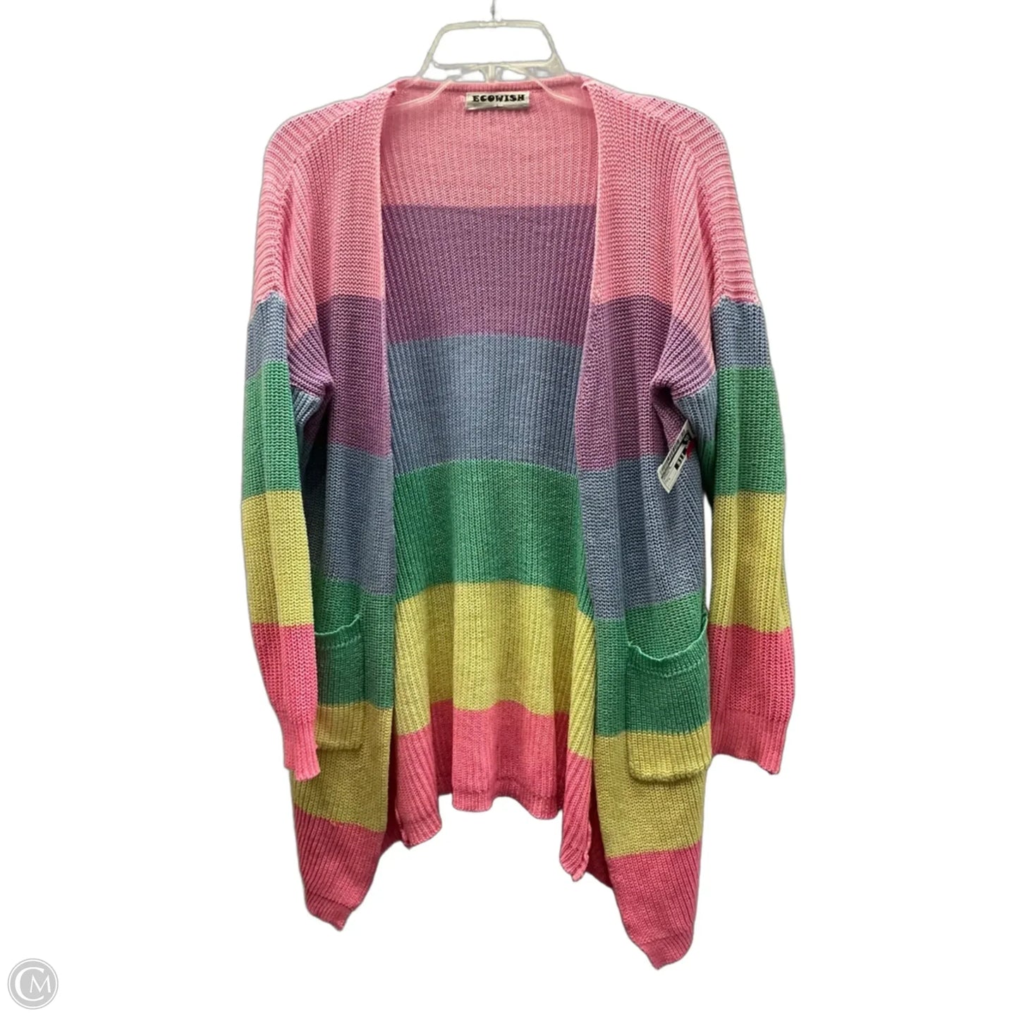 Cardigan By Ecowish In Rainbow Print, Size: L