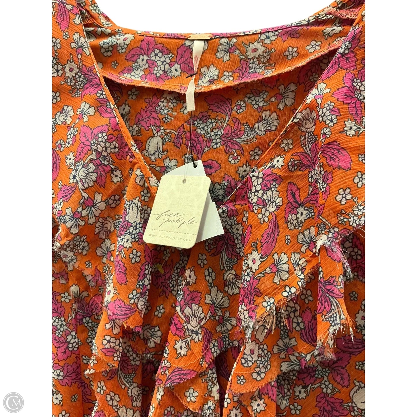 Top Long Sleeve By Free People In Floral Print, Size: Sp