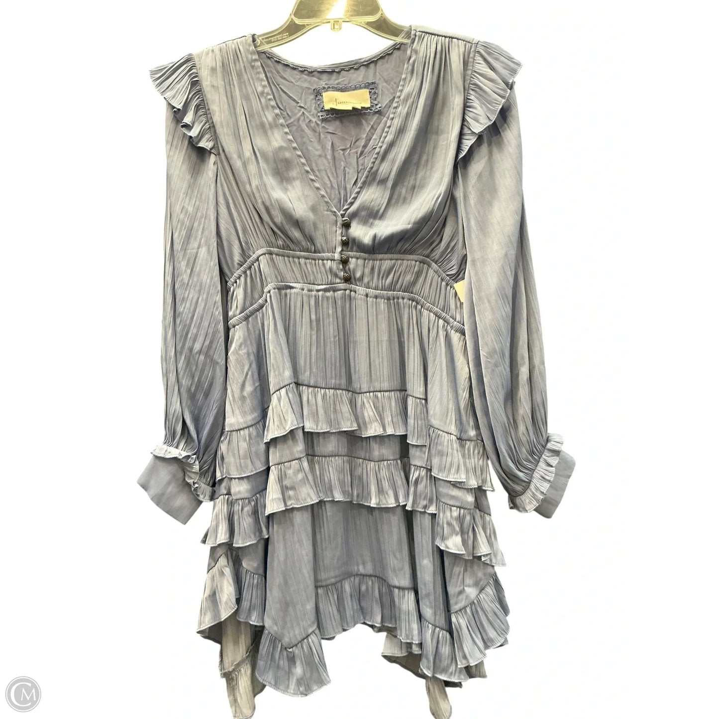 Dress Casual Midi By Anthropologie In Purple, Size: Xs