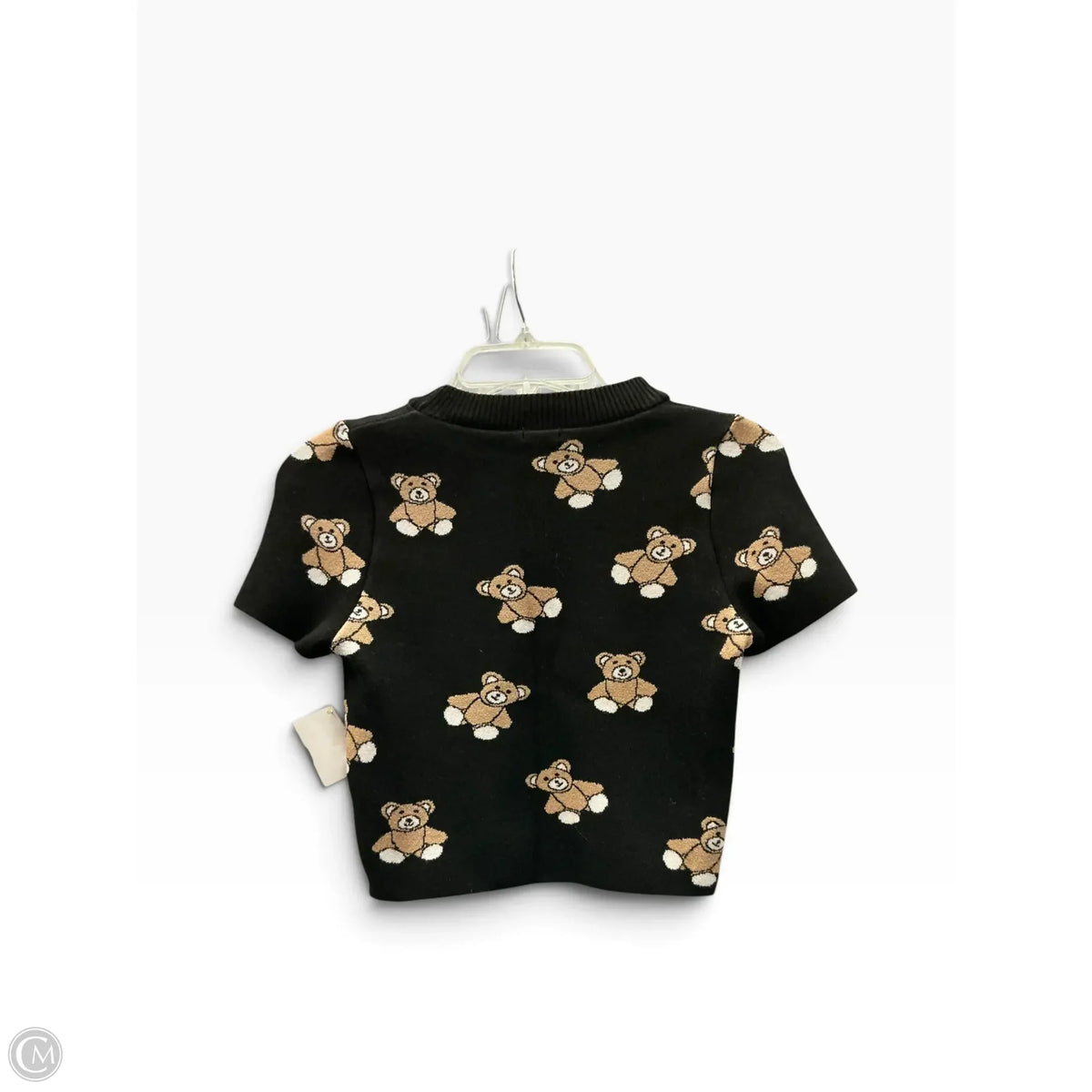 Sweater Short Sleeve By Debut In Black, Size: L