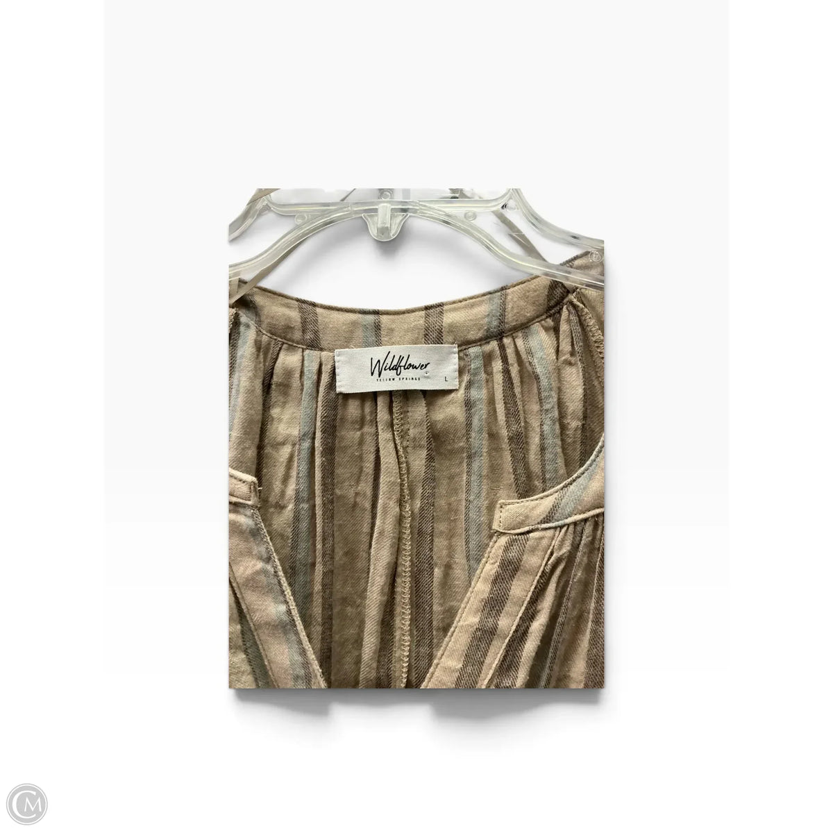 Romper By Clothes Mentor In Striped Pattern, Size: L