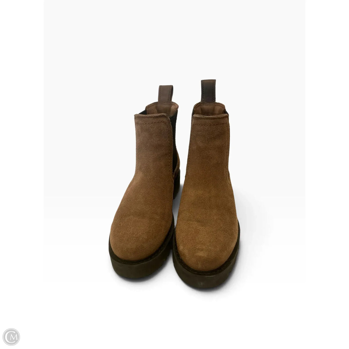 Boots Ankle Heels By Aria In Brown, Size: 7