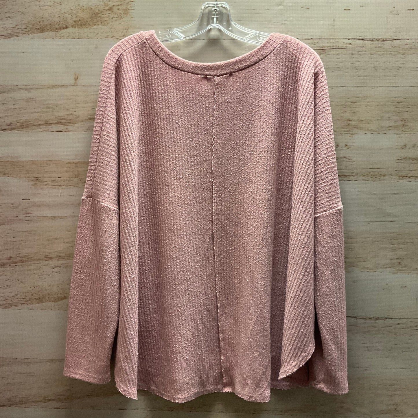 Top Long Sleeve By Entro In Pink, Size: L