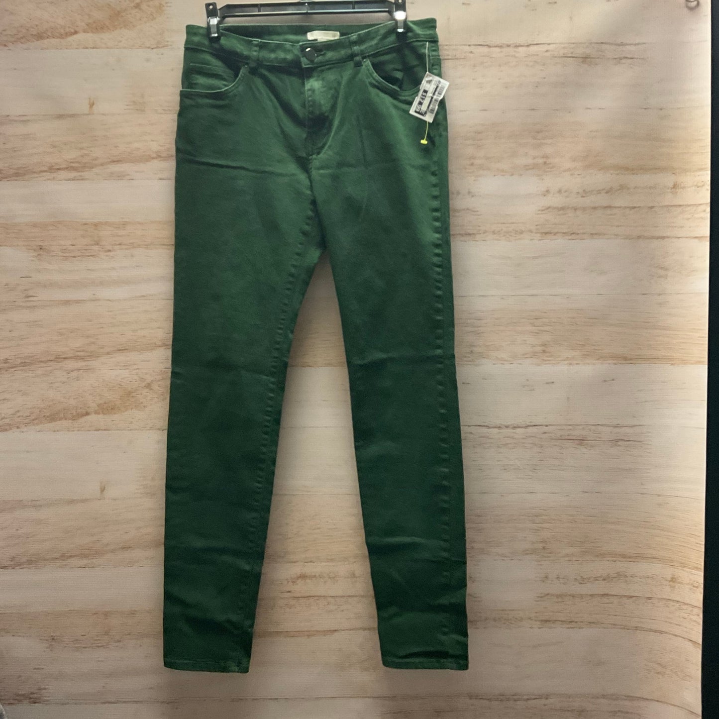 Jeans Skinny By H&m In Green, Size: 10