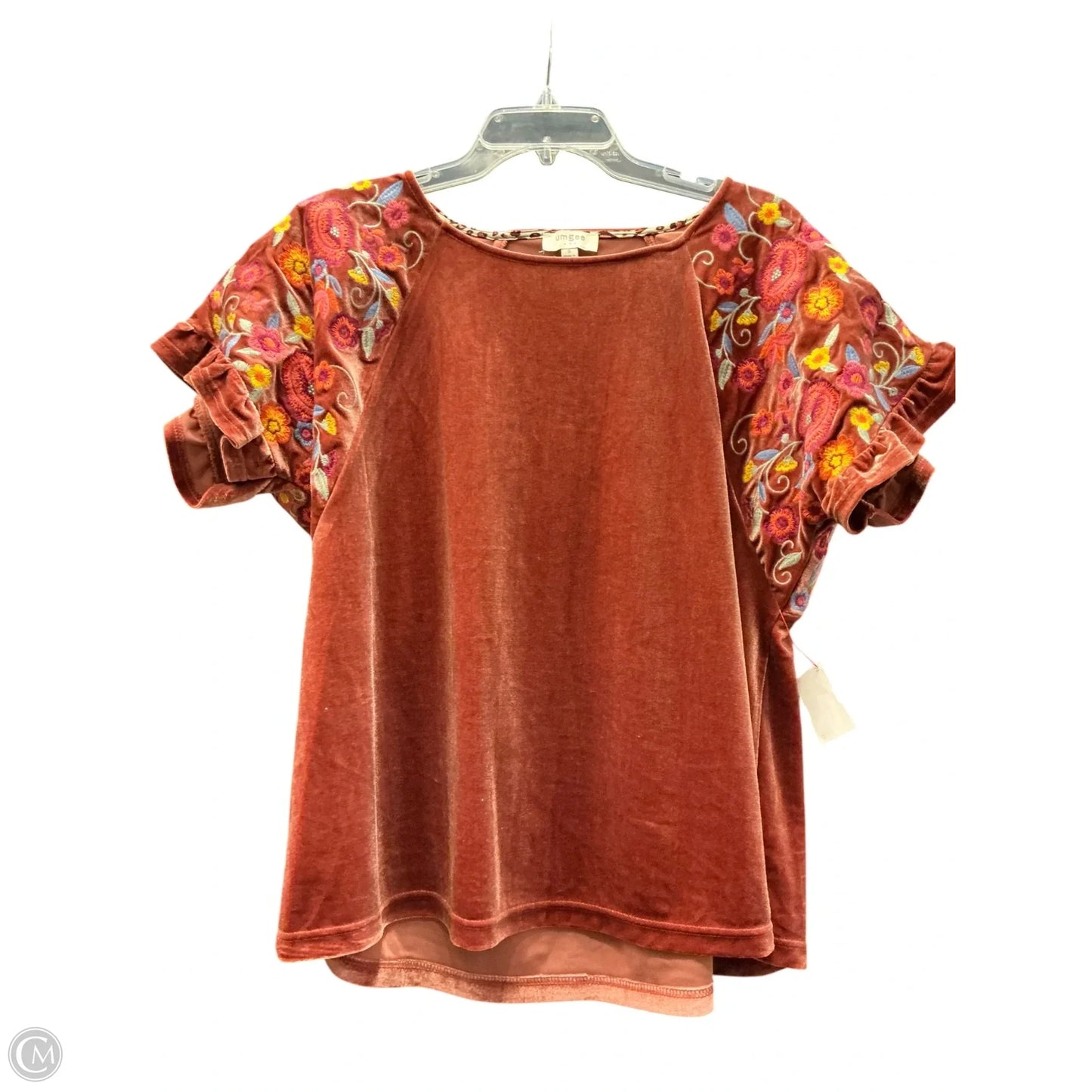 Top Short Sleeve By Umgee In Floral Print, Size: S