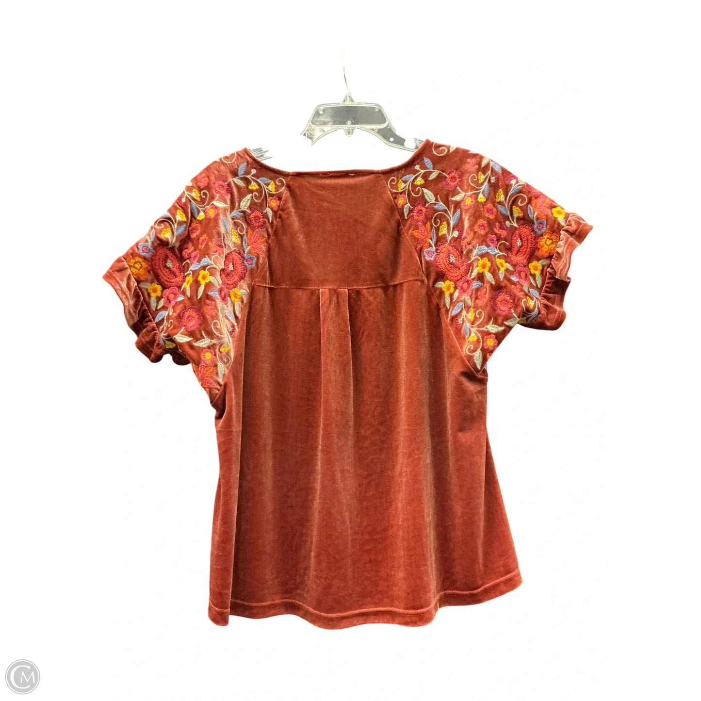 Top Short Sleeve By Umgee In Floral Print, Size: S
