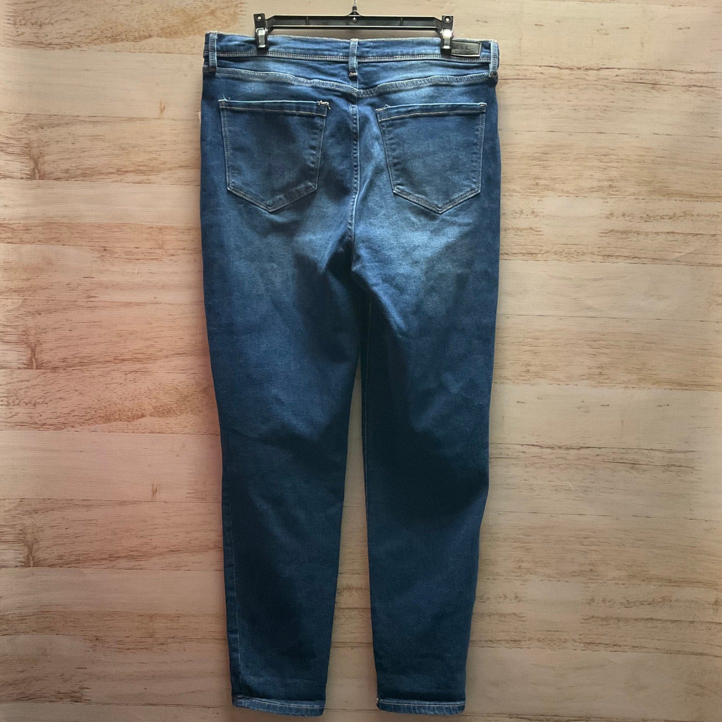 Jeans Skinny By Nicole By Nicole Miller In Blue Denim, Size: 12