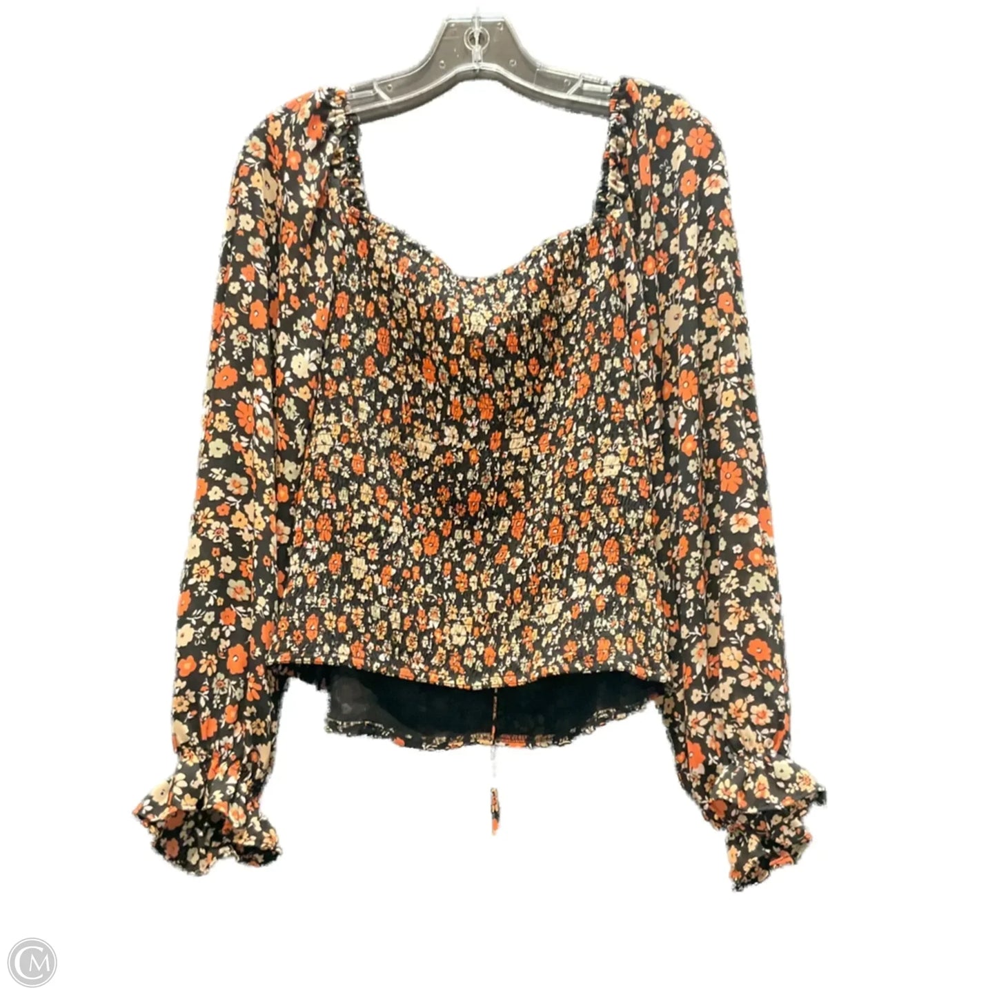 Top Long Sleeve By Astr The Label In Floral Print, Size: 3x
