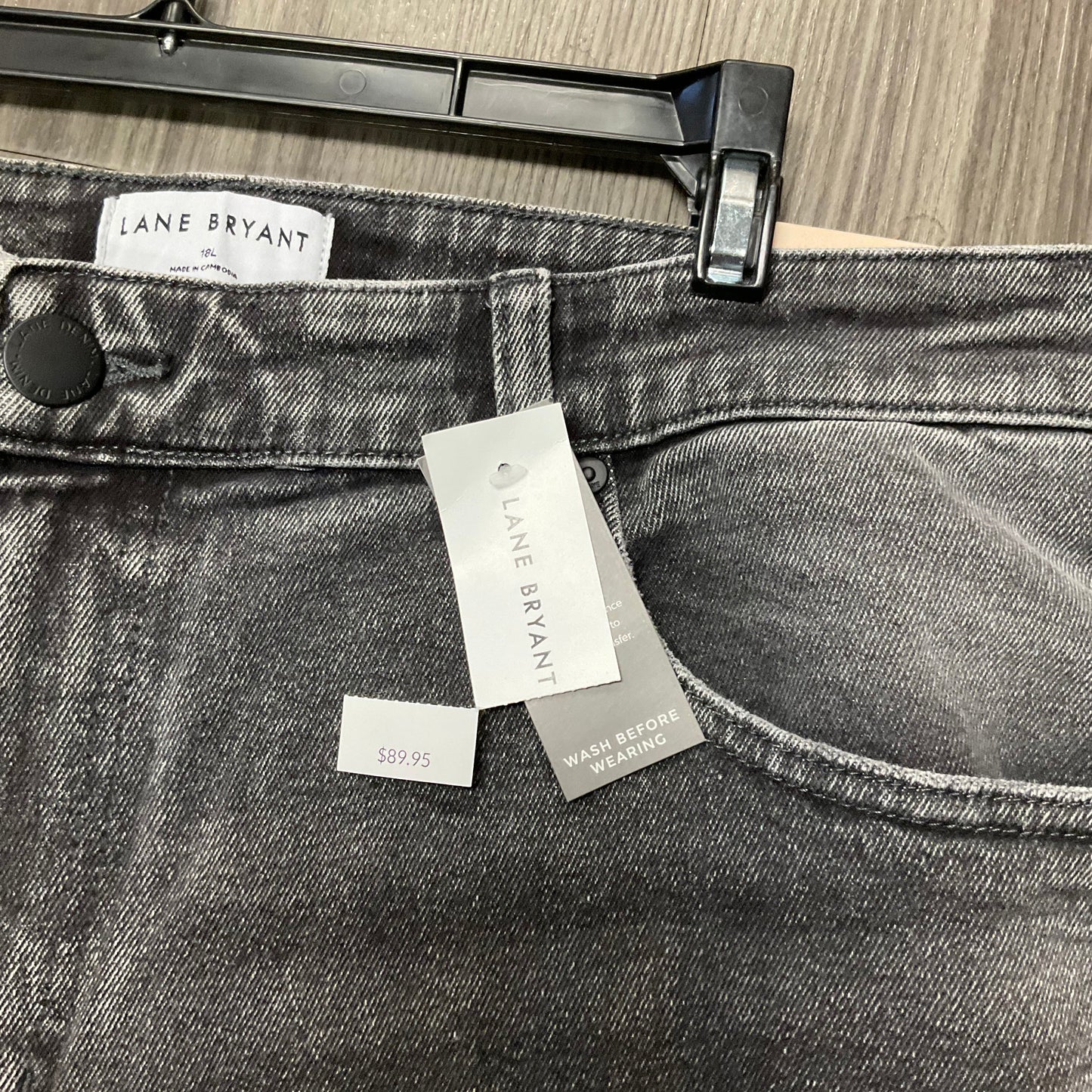 Jeans Boyfriend By Lane Bryant In Grey, Size: 18