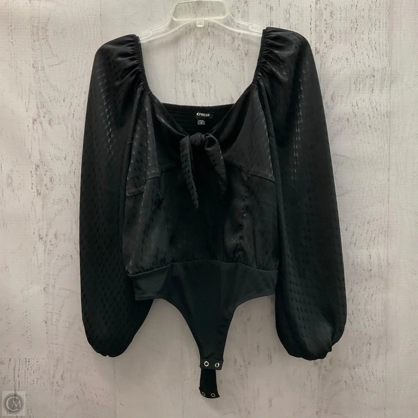 Bodysuit By Express In Black, Size: Xl