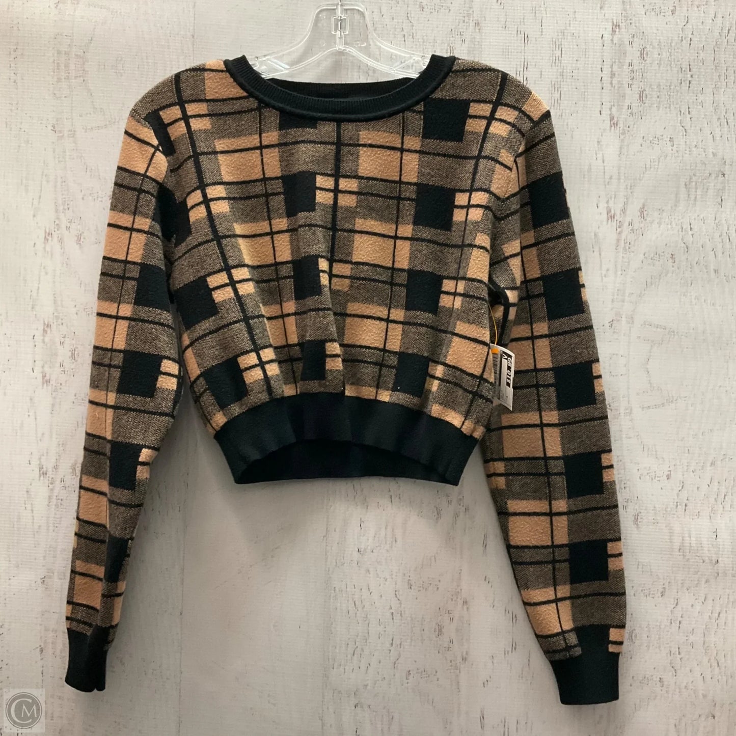 Top Long Sleeve By Primark In Brown, Size: M