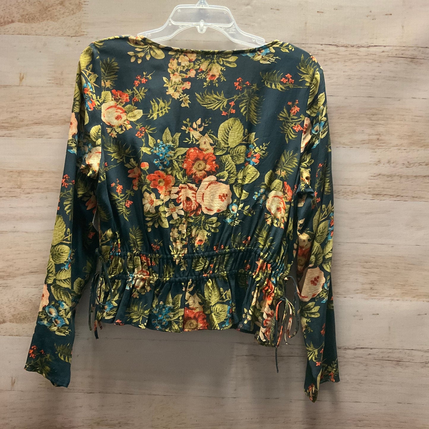 Top Long Sleeve By H&m In Floral Print, Size: M