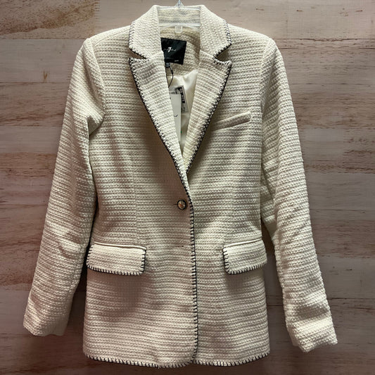 Blazer By 7 For All Mankind In Ivory, Size: Xs