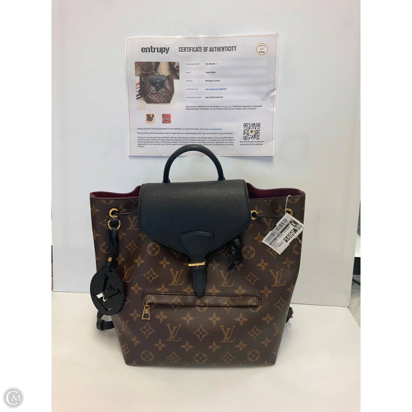 Backpack Luxury Designer By Louis Vuitton, Size: Medium