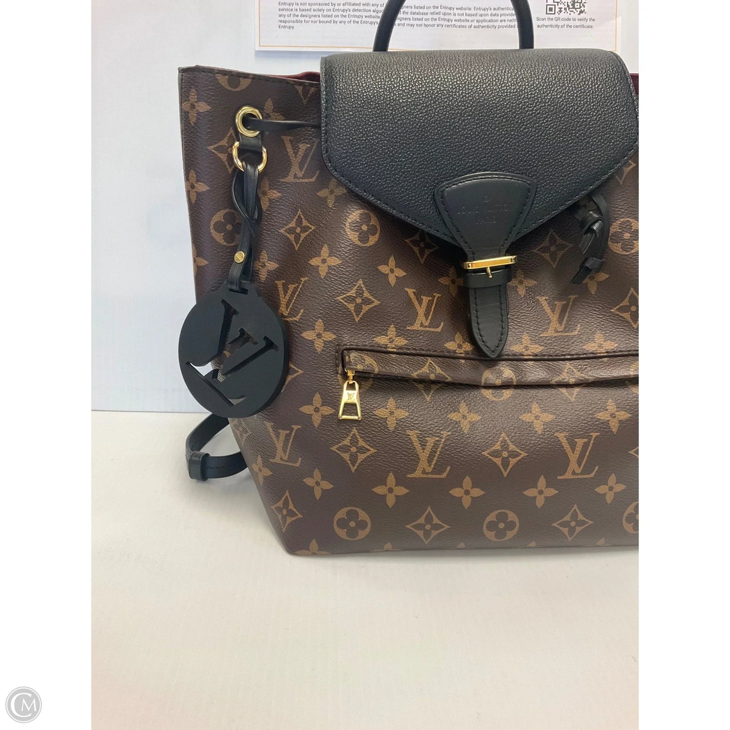 Backpack Luxury Designer By Louis Vuitton, Size: Medium